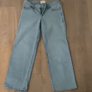 Abercrombie & Fitch Kids Light Blue Low Rise Baggy Jeans